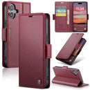 Apple iPhone 17 CaseMe Retro Wallet Case [Maroon]