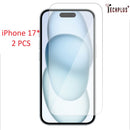 iPhone 17 Tempered Glass Screen Protector 9H – 2 Pack | HD