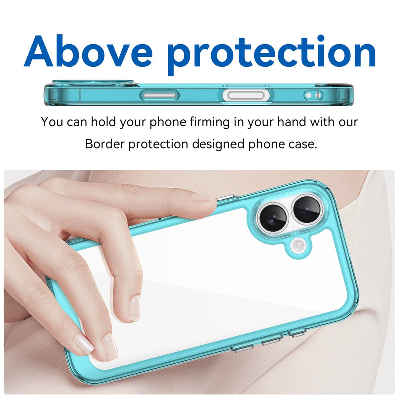 Apple iPhone 17 Soft TPU Bumper Case [Clear Blue]
