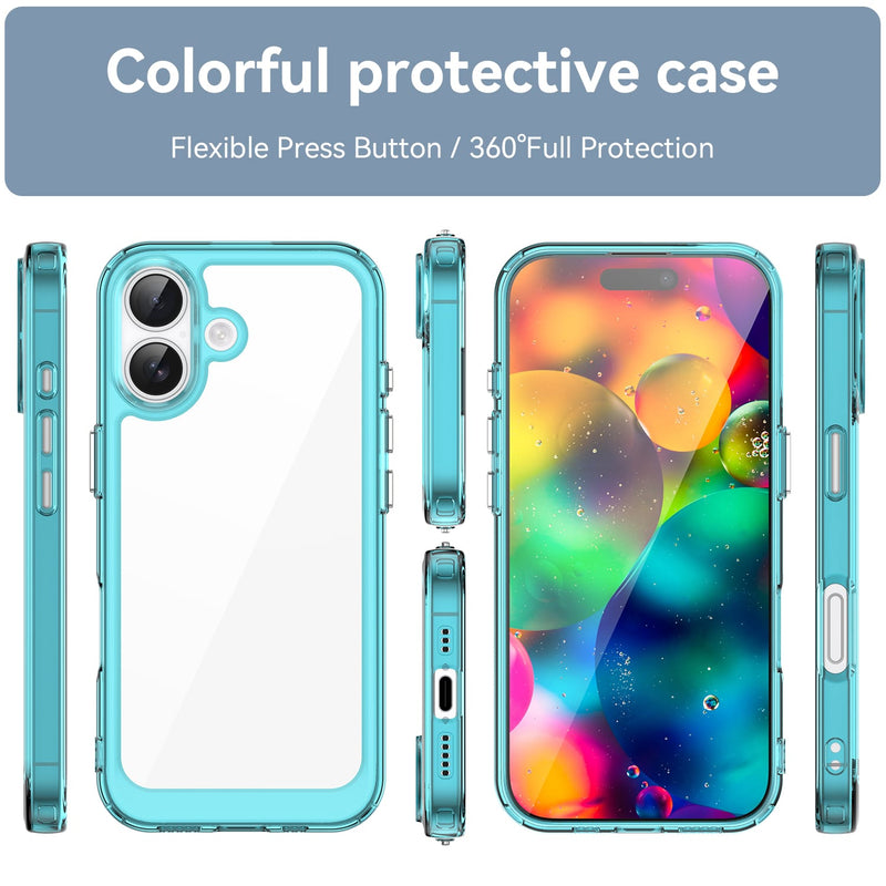 Apple iPhone 17 Soft TPU Bumper Case [Clear Blue]