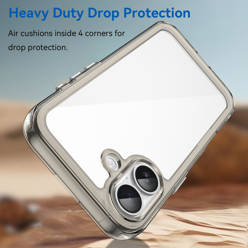 Apple iPhone 17 Soft TPU Bumper Case [Clear Grey]