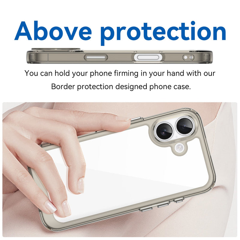 Apple iPhone 17 Soft TPU Bumper Case [Clear Grey]