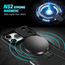 iPhone 17 Pro Max MagSafe Case with Sliding Camera Cover & Ring Stand [Black]