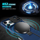 iPhone 17 Pro Max MagSafe Case with Sliding Camera Cover & Ring Stand [Navy]