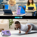 iPhone 17 Pro Max MagSafe Case with Sliding Camera Cover & Ring Stand [Purple]