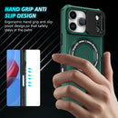 iPhone 17 Pro Max MagSafe Case with Sliding Camera Cover & Ring Stand [Teal]