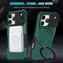 iPhone 17 Pro Max MagSafe Case with Sliding Camera Cover & Ring Stand [Teal]