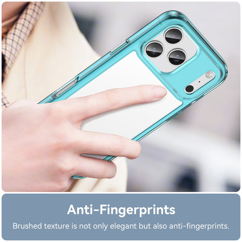 Apple iPhone 17 Pro Max Soft TPU Bumper Case [Clear Blue]