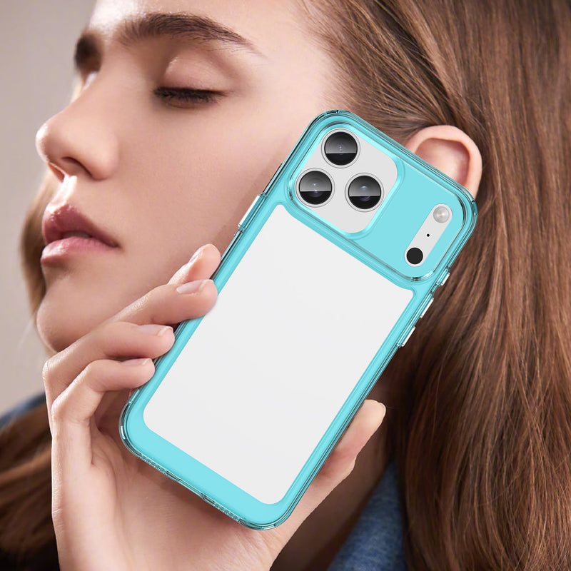 Apple iPhone 17 Pro Max Soft TPU Bumper Case [Clear Blue]