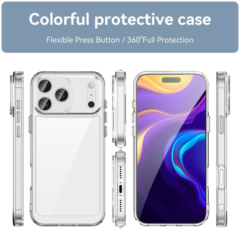 Apple iPhone 17 Pro Max Soft TPU Bumper Case [Clear]
