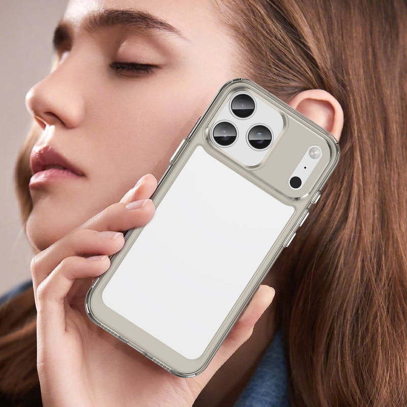 Apple iPhone 17 Pro Max Soft TPU Bumper Case [Clear Grey]