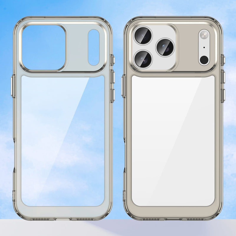 Apple iPhone 17 Pro Max Soft TPU Bumper Case [Clear Grey]