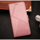 iPhone 18 Pro Flip Wallet Case Cowhide Dot Pattern 4