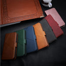 iPhone 18 Pro Max Flip Wallet Case Cowhide Dot Pattern 1