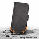 iPhone 18 Pro Max Flip Wallet Case Cowhide Dot Pattern 8