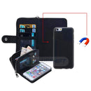 iPhone 5/5S/SE(1st Gen) Case Zipper Wallet (Black) 3