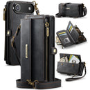 iPhone Air Crossbody Case with Strap Card Slots & Zipper