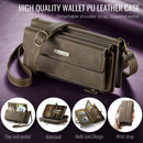iPhone Air Crossbody Case with Strap Card Slots & Zipper