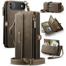 iPhone Air Crossbody Case with Strap Card Slots & Zipper