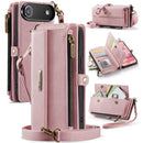 iPhone Air Crossbody Case with Strap Card Slots & Zipper