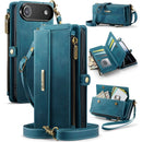 iPhone Air Crossbody Case with Strap Card Slots & Zipper