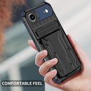 iPhone Air Heavy Duty Kickstand Card Holder Case Shockproof