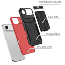 iPhone Air Heavy Duty Kickstand Card Holder Case Shockproof