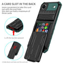 iPhone Air Heavy Duty Kickstand Card Holder Case Shockproof