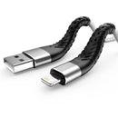 iPhone/iPad Charger Cable 2m (White & Black) Phone/Tablet