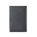 DG.MING K2 MagSafe Wallet – Magnetic Leather Card Holder with RFID Protection [Black]