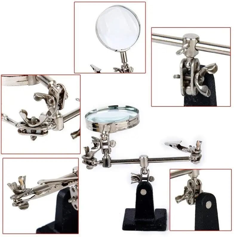 Jeweller Modelling Computer Repair Clamp & Magnifying Glass