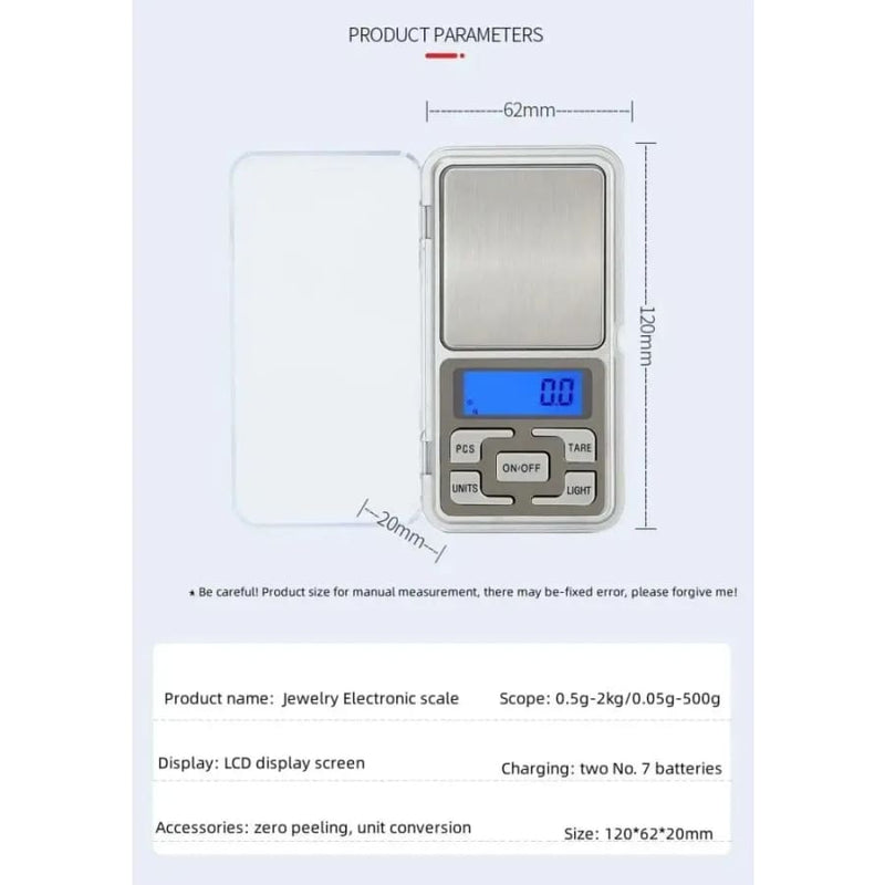 Jewelry Scale 0.01g 500g Tools & Kits (multipurpose)