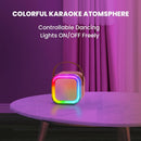 Karaoke Machine with 2 Microphones Bluetooth Speaker 4