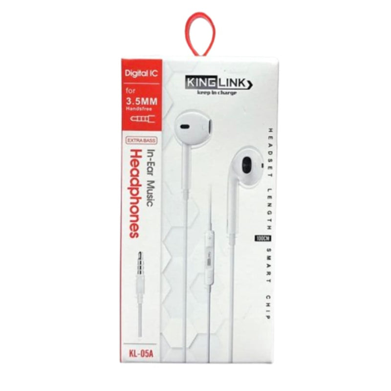 Kinglink Earphones (with 3.5mm cable) KL05A Phone/Tablet