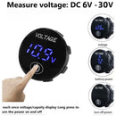 LED Digital Display DC 12V-24 Car SUV Panel Voltmeter 4