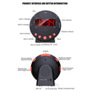 LED Flashing Vibrating Alarm Clock with Bed Shaker