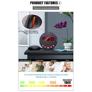 LED Flashing Vibrating Alarm Clock with Bed Shaker