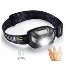LED Head Torch Fishing Headlight Headlamp Motion Sensor 1