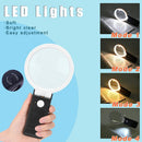 LED Illuminated Magnifier Magnifying Glass 6X 25X