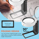 LED Illuminated Magnifier Magnifying Glass 6X 25X