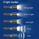 LED Torch Flashlight Light Rechargeable Camping Outdoor 5