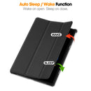 KST Tri-fold PU Leather Case for Lenovo Idea Tab Plus (12.1-inch, 2025, TB361FU) [Black]
