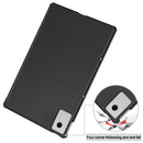 KST Tri-fold PU Leather Case for Lenovo Idea Tab Plus (12.1-inch, 2025, TB361FU) [Black]