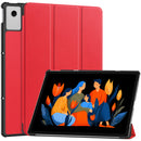 KST Tri-fold PU Leather Case for Lenovo Idea Tab Plus (12.1-inch, 2025, TB361FU) [Red]