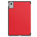 KST Tri-fold PU Leather Case for Lenovo Idea Tab Plus (12.1-inch, 2025, TB361FU) [Red]