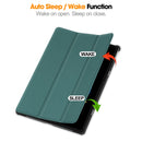 KST Tri-fold PU Leather Case for Lenovo Idea Tab Plus (12.1-inch, 2025, TB361FU) [Teal]