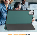 KST Tri-fold PU Leather Case for Lenovo Idea Tab Plus (12.1-inch, 2025, TB361FU) [Teal]