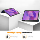 Lenovo Idea Tab Pro 12.7 TB373FU X620 Tri Fold Pen Holder Case [Navy]