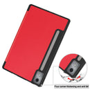 Lenovo Idea Tab Pro 12.7 TB373FU X620 Tri Fold Pen Holder Case [Red]