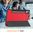 Lenovo Idea Tab Pro 12.7 TB373FU X620 Tri Fold Pen Holder Case [Red]